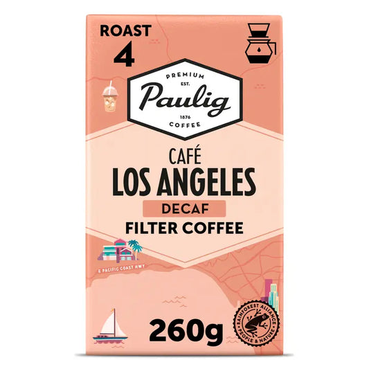 Paulig Café Los Angeles kofeiiniton kahvi suodatinjauhatus 260g｜Paulig 洛杉矶咖啡厅无咖啡因咖啡过滤研磨 260g