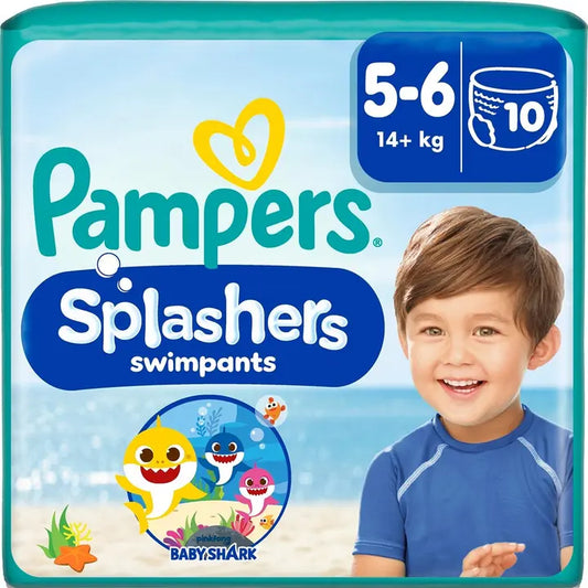 Pampers Splashers S5-6 14+kg 10kpl uimavaippa｜Pampers Splashers S5-6 14+kg 10片游泳尿布