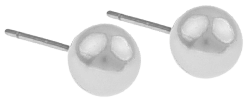 Snö of Sweden Laney helmikorvakoru 6 mm valkoinen