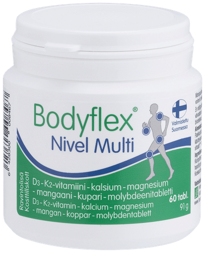 Bodyflex 关节多维 D3-K2维生素-钙-镁-锰-铜-钼 60 tabl