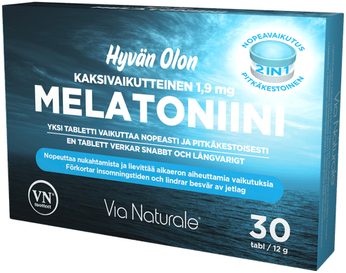 Via Naturale 好心情 双重作用褪黑素 1.9毫克 30片 Via Naturale