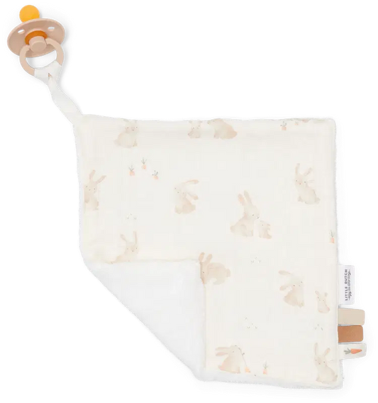 Little Dutch 安抚奶嘴巾 20x20厘米 兔宝宝｜Little Dutch tuttiliina 20x20 cm Baby Bunny