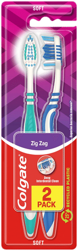 Colgate ZigZag 软毛牙刷 2kpl