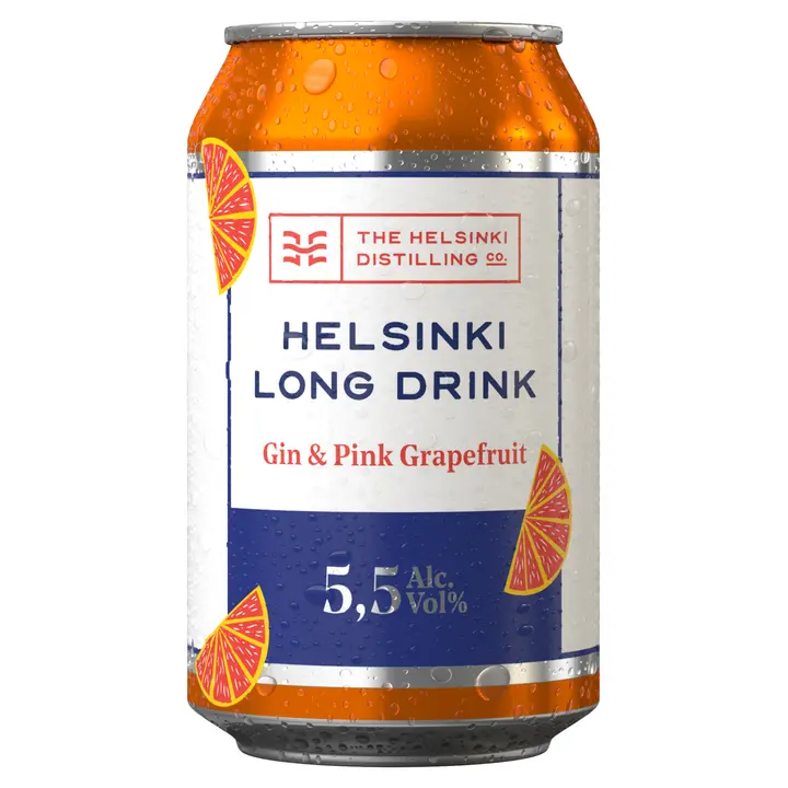 Helsinki Long Drink Gin&Pink Grapefruit 5,5% 0,33 l tlk｜Helsinki 长饮杜松子饮品和粉红葡萄柚 5.5% 0.33 l tlk