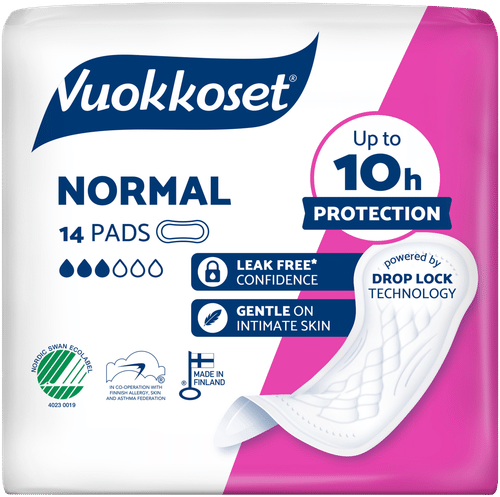 Vuokkoset Normal 超薄护垫 14件