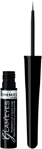 Rimmel London Rimmel 3.5ml Glam'Eyes 专业液体眼线笔 001 Black Glamour 黑色魅力