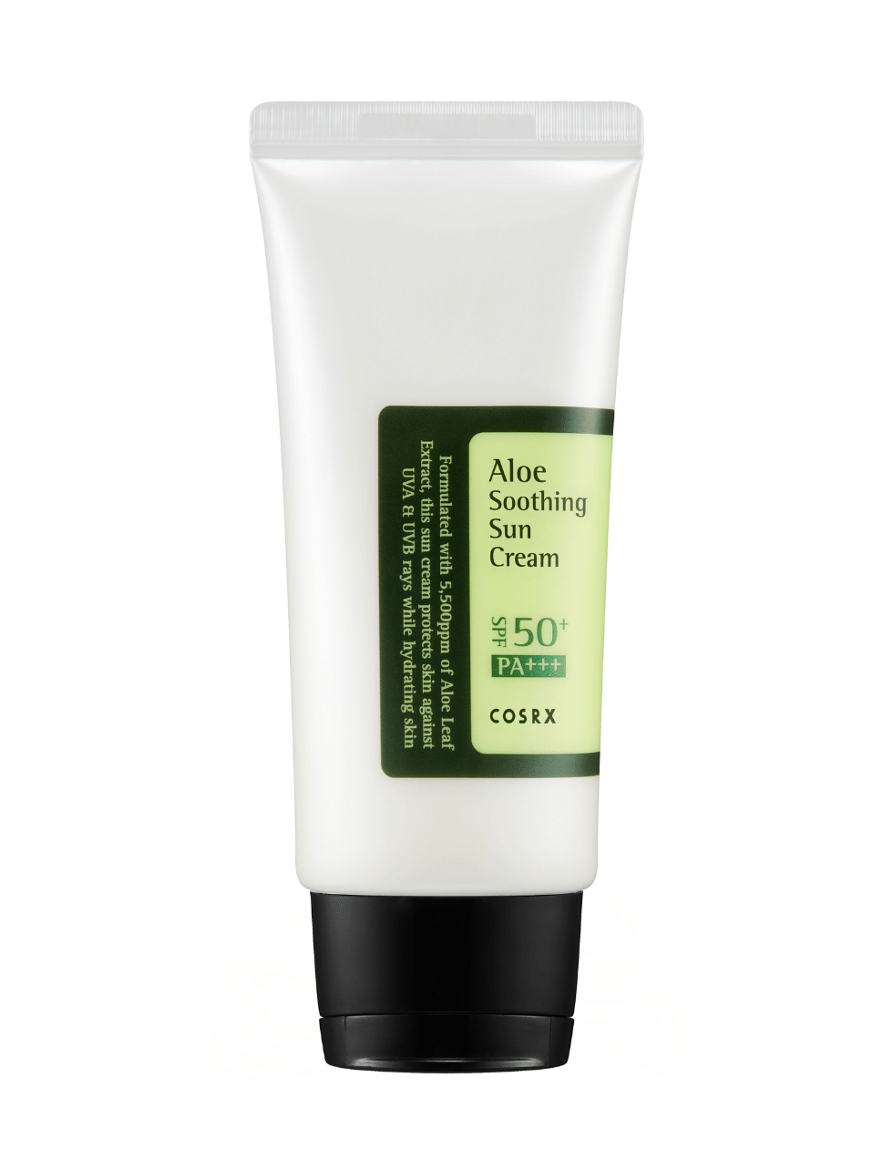 COSRX Aloe Soothing Sun Cream SPF 50+ PA+++ - aurinkovoide 50 ml｜COSRX 芦荟舒缓防晒霜 SPF 50+ PA+++ - 防晒霜 50 ml