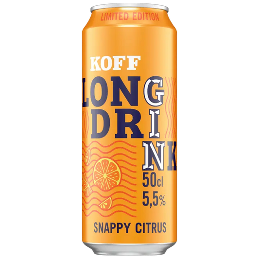 Koff Long Drink Snappy Citrus long drink 5,5 % tölkki 0,5 L｜Koff Long Drink Snappy Citrus 长饮 5.5% 罐装 0,5 L