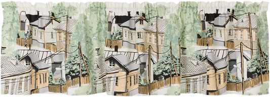 Vallila 窗帘布 Naapurusto 60x250厘米 薄荷绿