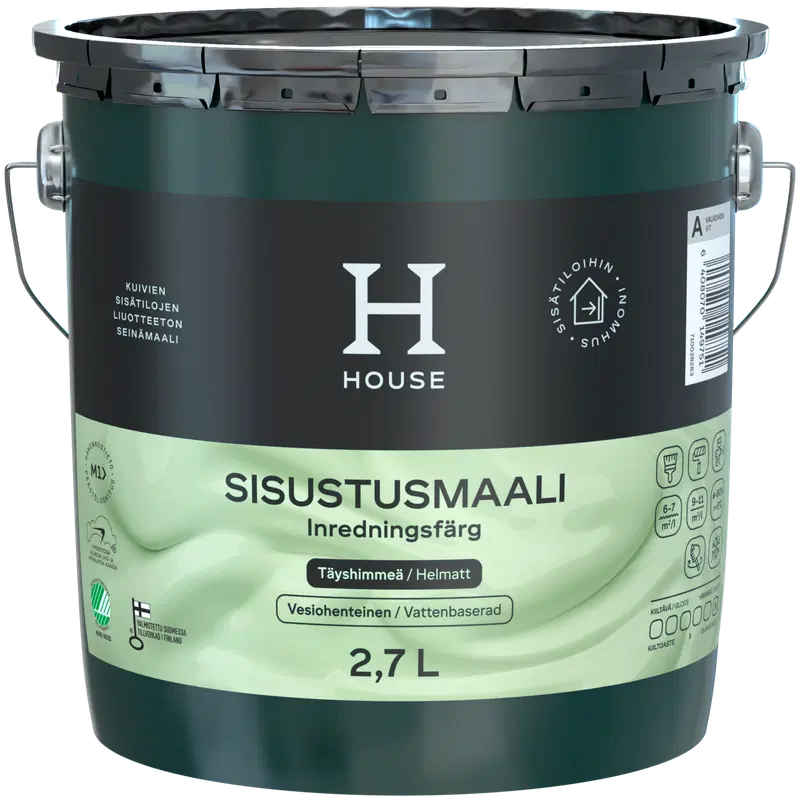 House 内墙涂料 全哑光 2.7升 C色可调