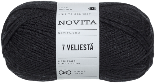 Novita 7 Veljestä 纱线 100克 烟灰 099