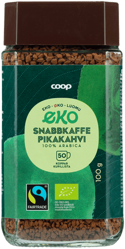 Coop pikakahvi luomu 100 g｜Coop 速溶咖啡有机 100 g