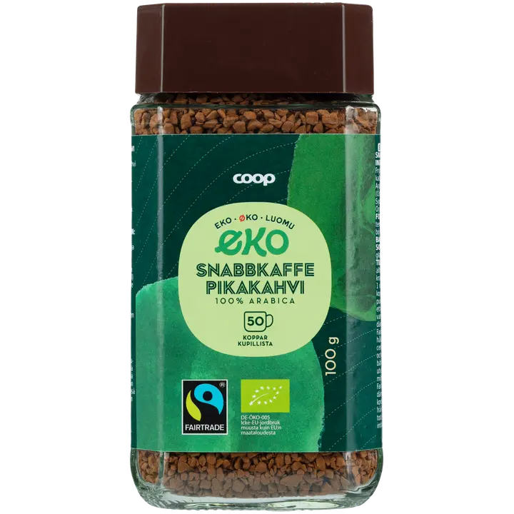 Coop pikakahvi luomu 100 g｜Coop 速溶咖啡有机 100 g