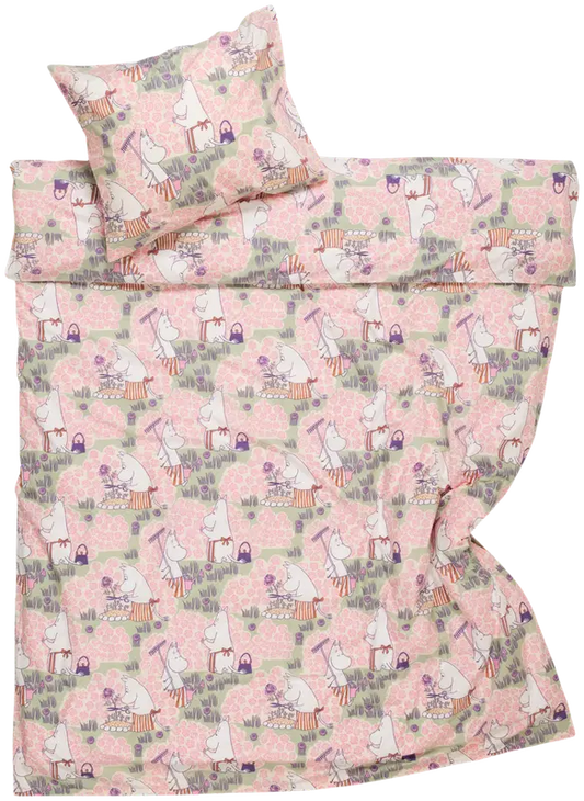 Moomin Arabia 姆明床品套装 150x210 玫瑰园 GOTS｜Moomin Arabia  Muumi p.lak.set. 150x210 Ruusutarha GOTS