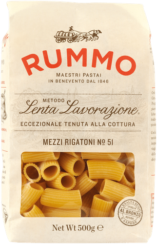 Rummo 中号波纹通心粉 No.51 500g｜Rummo Mezzi rigatoni no 51 pasta 500g