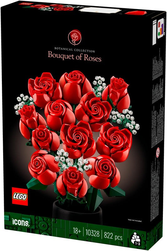 LEGO 玫瑰花束｜LEGO® Botanicals 10328 Ruusukimppu