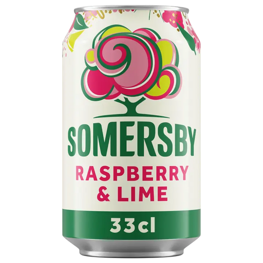 Somersby Raspberry Lime maustettu omenasiideri 4,5 % tölkki 0,33 L｜Somersby 覆盆子酸橙味苹果饮品 4.5% 罐装 0,33 L