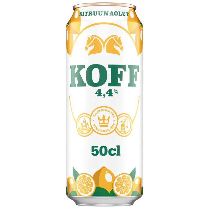 KOFF Sitruunaolut olut 4,4 % tölkki 0,5 L｜Koff 柠檬饮料4.4%罐装 0,5 L