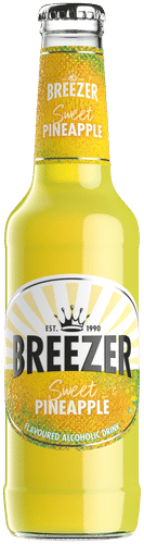 Breezer 菠萝混合饮料 4% 玻璃瓶 0,275 L