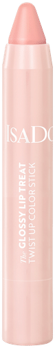 IsaDora 亮唇扭转型唇膏笔 00 透明裸色 3,3 g｜Isadora The Glossy Lip Treat Twist Up Color Stick huulipunakynä 00 Clear Nude 3,3 g