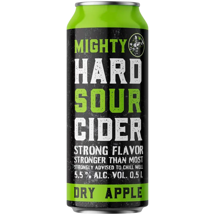 Mighty Hard Sour Cider 5,5% 24x50cl tlk｜Mighty 硬酸苹果饮品 5.5% 24x50cl 不含税