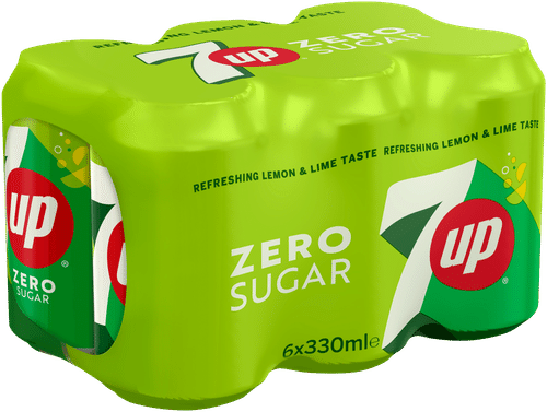7UP 6 x 七喜零糖汽水 0,33 l｜6 x 7UP Zero Sugar virvoitusjuoma 0,33 l