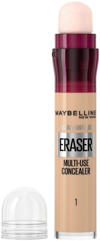 Maybelline 纽约瞬间抗龄橡皮擦遮瑕膏 01 浅色 6,8ml｜Maybelline New York Instant Anti Age Eraser 01 Light peitevoide 6,8ml