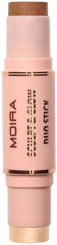 MOIRA Sculpt & Glow Duo Stick varjostus- ja korostuspuikko 6 g + 5,2 g