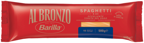 Barilla-Al Bronzo 青铜模具意大利面 n.305 硬粒小麦意面 500g｜Barilla Al Bronzo Spaghetti n. 305 durumvehnästä valmistettu pasta 500g