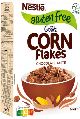 Nestlé GoFree 375g suklaanmakuisia gluteenittomia maissihiutaleita｜Nestlé GoFree 375克 巧克力味无麸质玉米片