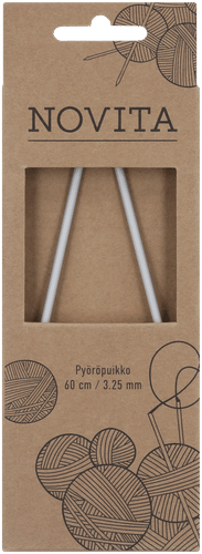 Novita Pyöröpuikko 60cm - 3,25 mm harmaa