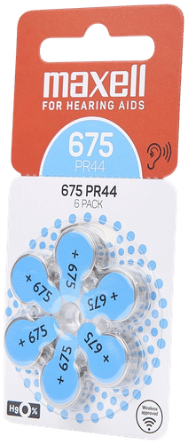 Maxell 675 Kuulokojeparisto 6-pack
