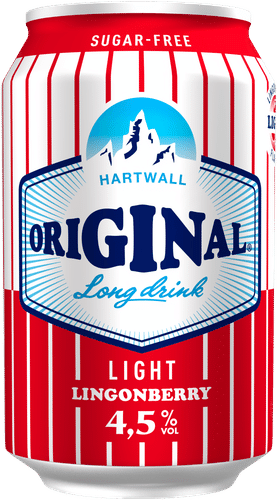 Hartwall Original Long Drink Lingonberry Light 4,5% 0,33 l