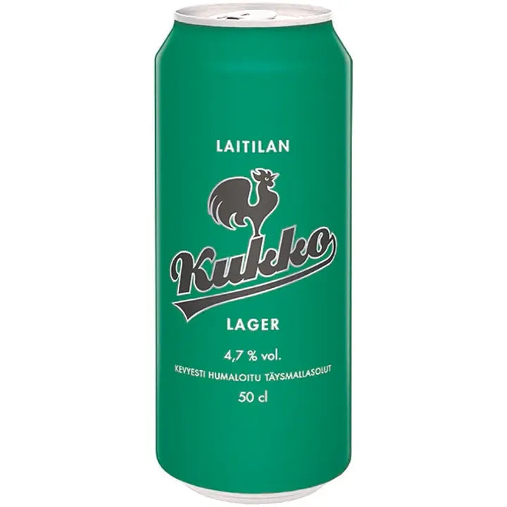 Laitilan Kukko Lager 4,7 til-% 0,5L olut｜Laitilan Kukko Lager 4.7 vol% 0.5L 饮料