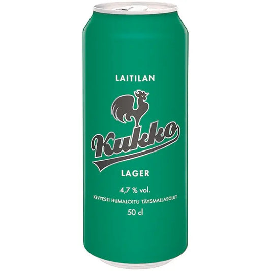 Laitilan Kukko Lager 4,7 til-% 0,5L olut｜Laitilan Kukko Lager 4.7 vol% 0.5L 饮料