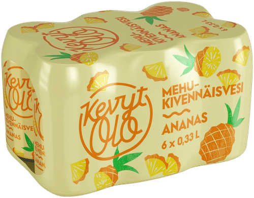 KevytOlo 6xKevytOlo 菠萝汁矿泉水 0.33 升 tlk｜6xKevytOlo Ananas mehukivennäisvesi 0,33 l tlk