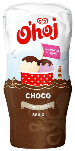 O'hoj Jälkiruokakastike Suklaa 350g｜O'Hoj 巧克力甜点酱 350g