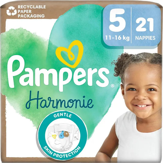 Pampers Harmonie S5 11-16 kg 21 kpl vaippa｜Pampers Harmonie S5 11-16公斤21片纸尿裤