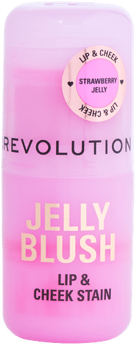 Makeup Revolution Jelly meikkipuikko poskille ja huulille 0,03g Stain Strawberry Pink