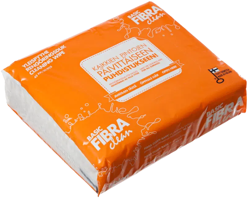 Fibra Fiblon Basic Fibra Clean 通用抹布 45kpl｜Fiblon Basic Fibra Clean yleispyyhe 45kpl