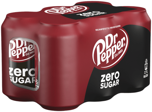 Dr Pepper 六罐装 Dr Pepper Zero 汽水 罐装 0,33 L｜6-pack Dr Pepper Zero virvoitusjuoma tölkki 0,33 L