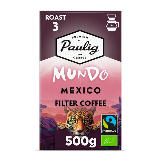 Paulig Mundo Mexico luomu kahvi suodatinjauhatus 500g｜Paulig Mundo Mexico 有机咖啡过滤研磨 500g