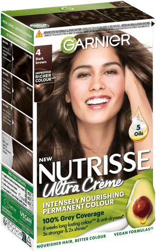 Garnier Nutrisse Ultra Creme 4.0 Dark Brown Tummanruskea kestoväri 1kpl