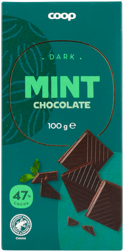 Coop 黑巧克力47%薄荷味 100 g｜Coop tumma suklaa 47 % minttu 100 g
