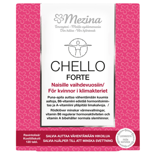 Chello Forte + 维生素B6 120片｜Chello Forte + B6 vitamiini 120 tabl.