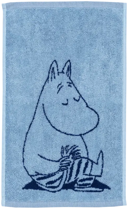 Moomin Arabia 姆明手巾30x50 姆明 蓝色 GOTS｜Moomin Arabia Muumi käsipyyhe 30x50 Muumipeikko sin.GOTS