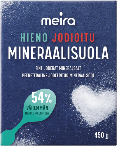 Meira 矿物盐细粒加碘 450g