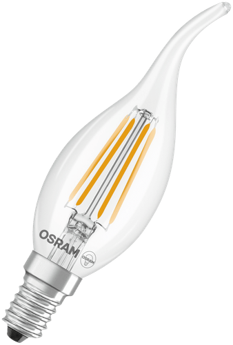 OSRAM LED蜡烛灯泡Star Classic BW 4W 2700K 470流明E14灯丝
