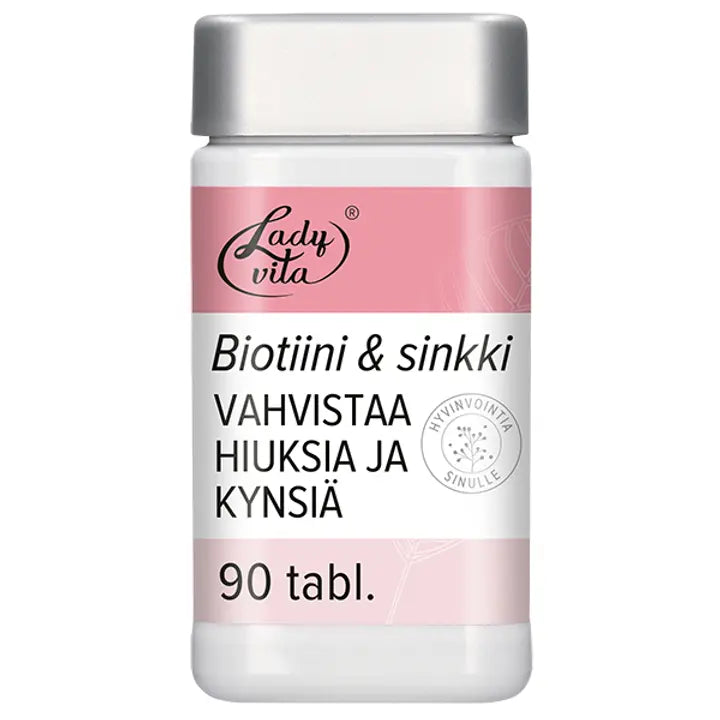 Ladyvita Hiukset&kynnet ravintolisä Peltokorte-oluthiiva-vitamiini-kivennäisainetabletti 90 tabl-Ladyvita 头发指甲营养补充剂 Peltokorte 啤酒酵母维生素矿物质片 90 片