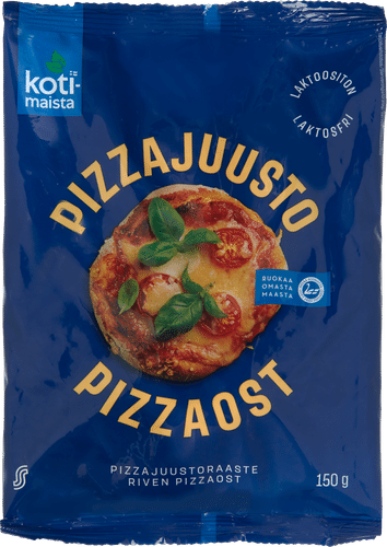 Kotimaista pizzajuustoraaste 150 g